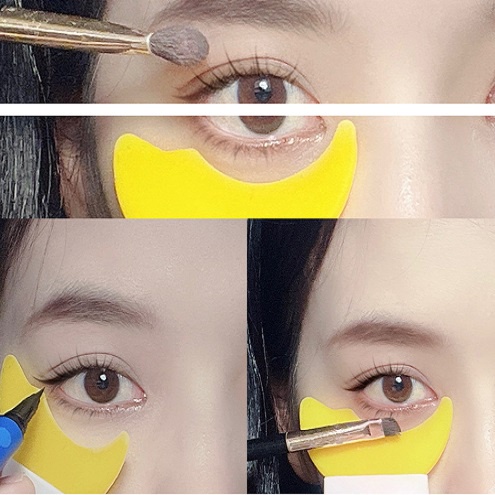 Miếng Silicone hỗ trợ kẻ mắt chuốt mi mascara