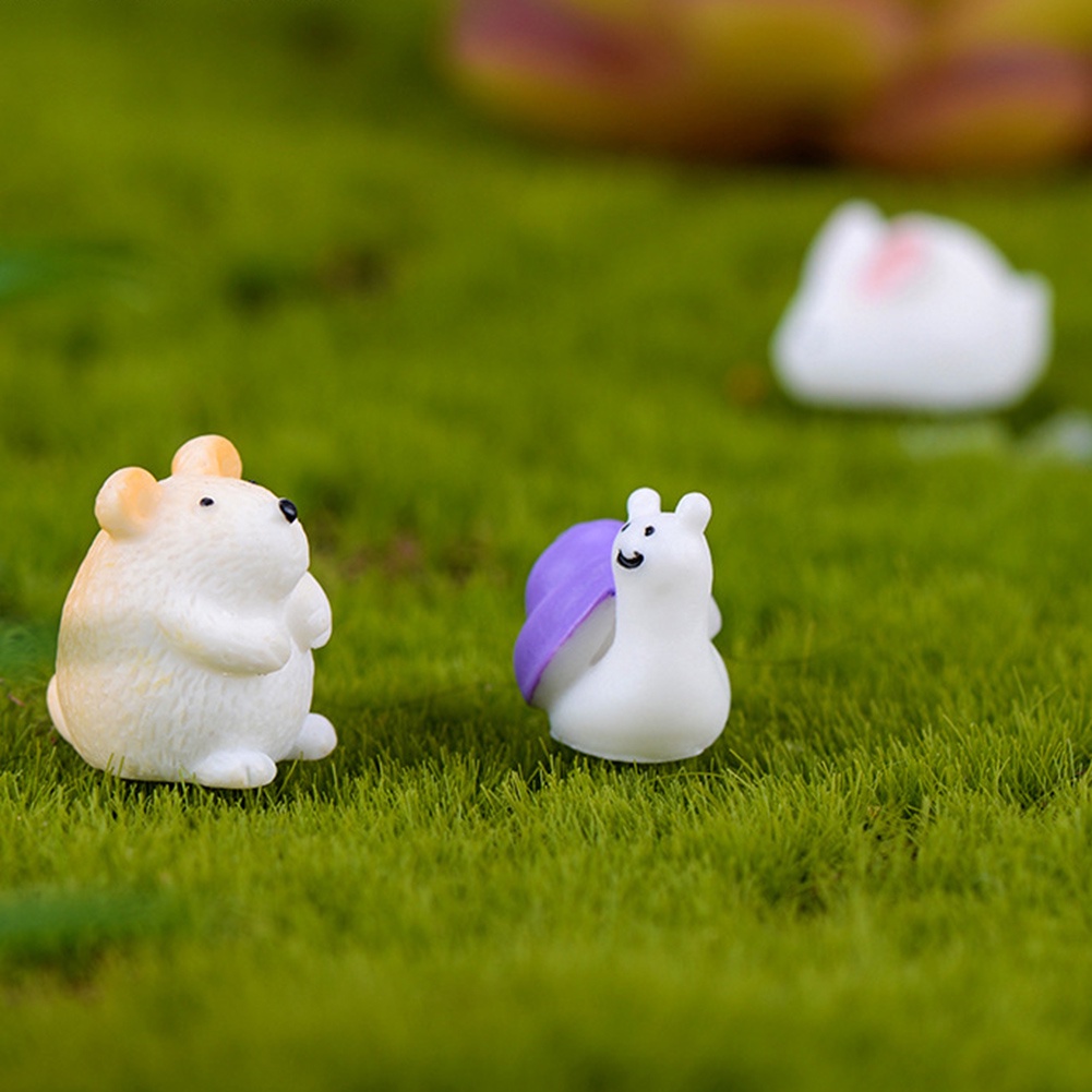 Mô Hình Chuột Hamster Mini Bằng Nhựa Resin Trang Trí Sân Vườn