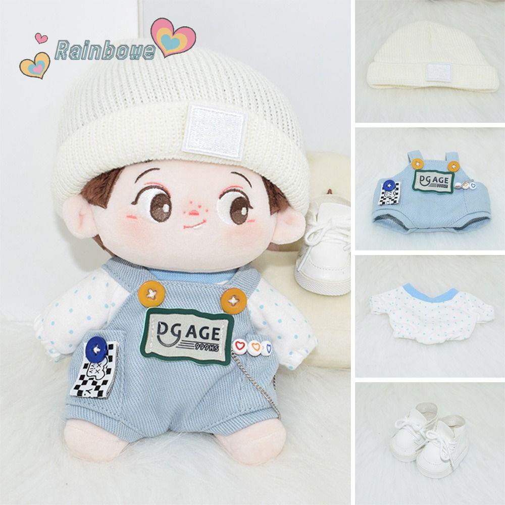 Set Áo Thun Và Quần Yếm Jeans Cho Búp Bê 1 / 12BJD 20cm