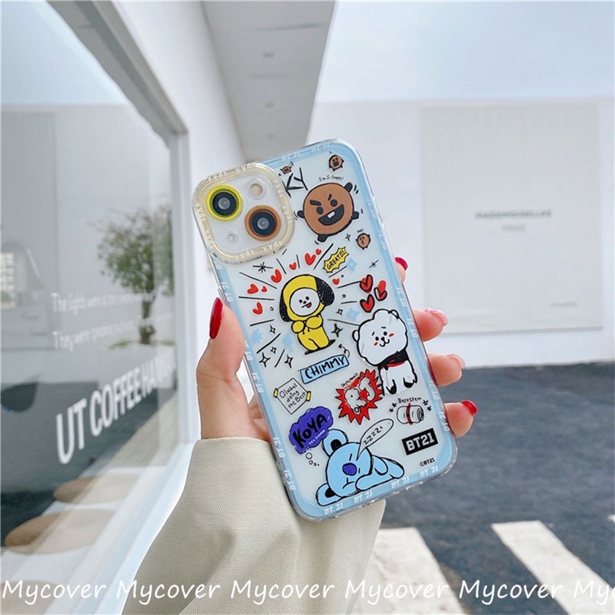 Ốp Điện Thoại Silicon Họa Tiết Hoạt Hình Dễ Thương Chống Sốc Cho Iphone 11 12 13 14 Pro Max X Xr Xs 8 7 6 Plus SE 2020