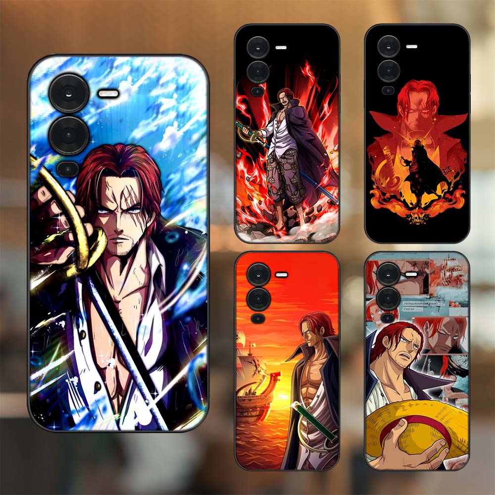 Ốp lưng Vivo V25 Pro viền đen in hình Shanks One Piece Đảo Hải Tặc