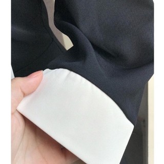 Váy đen công sở thanh lịch cột nơ