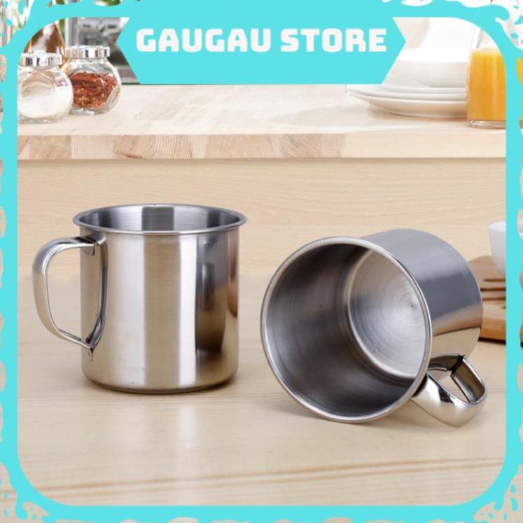 Ly Uống Nước, Cốc Uống Nước Inox Có Quai Loại Dày [ Hỏa Tốc HCM ]