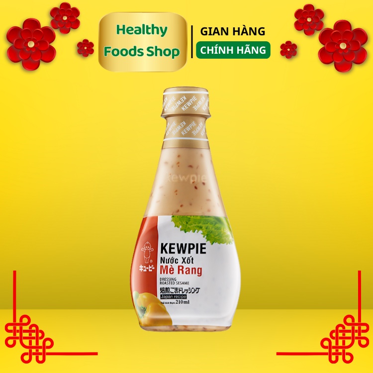 Xốt Salad Mè Rang Kewpie Thơm Ngon chai 210ml - Thực Đơn KETO - Dressing Roasted Seasame