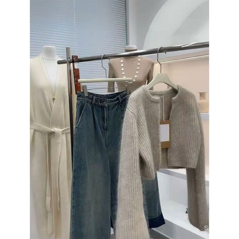 Áo Khoác Cardigan Phong Cách Hồng Kông Thời Trang Thu Đông Mới Cho Nữ