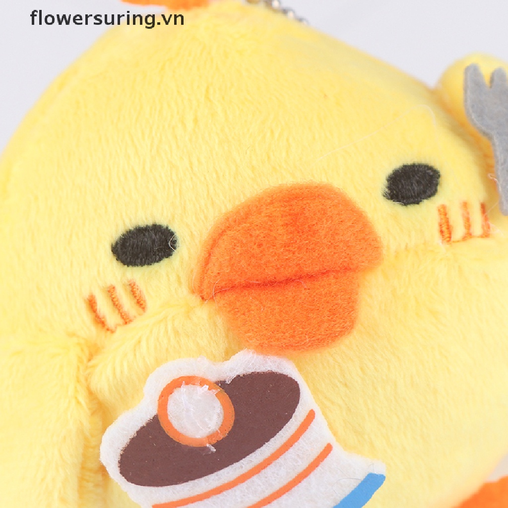 1 Búp Bê Nhồi Bông Hình Gà Con Có Móc Khóa