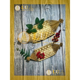 Thuyền tre đựng hoa quả đồ ăn chụp hình decor | LU