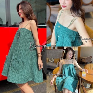 ĐẦM BABYDOLL DẠ HAI DÂY (KÈM VIDEO HÌNH THẬT)