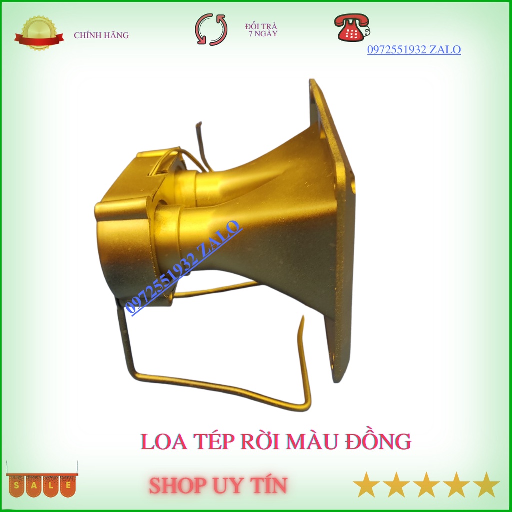 Đôi loa treble rời thạch anh màu đồng công suất 200w cho dàn âm thanh