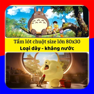 🔥 LÓT CHUỘT DỄ THƯƠNG 💥 Tấm lót chuột 80x30 cỡ lớn, miếng lót bàn phím so cute, loại dày.