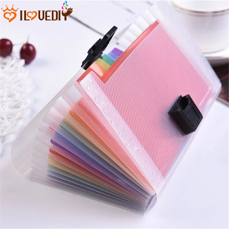 [Hot] [A613] Bìa Nhựa Đựng Tài Liệu Văn Phòng Có Thể Thu Gọn [Sorting Bill &amp; Receipt] [Sản Phẩm Văn Phòng]