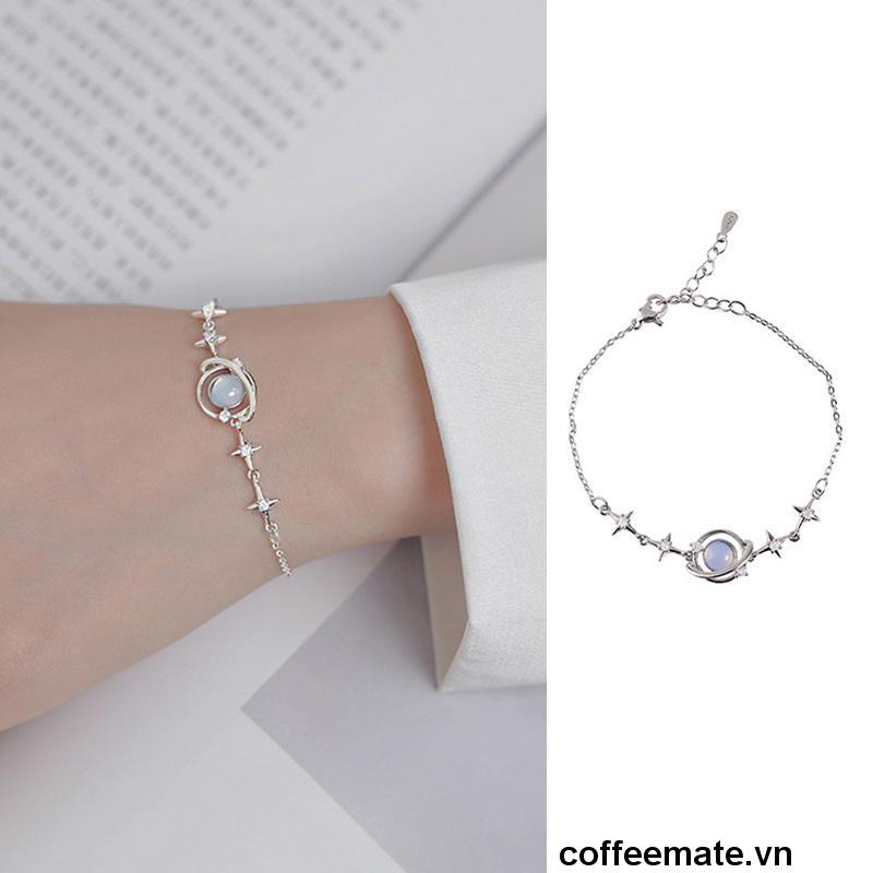 ⚡Vòng tay đính đá sapphire nhân tạo đơn giản cho nữ