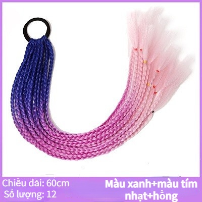Tóc giả MISS FANCY thắt bím dài 60cm phong cách hip hop thời trang cá tính cho nữ