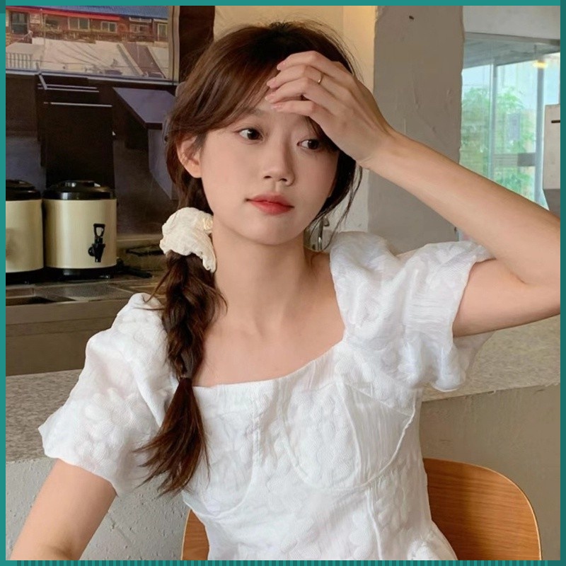 Dây Buộc Tóc Hình Hoa Dễ Thương Đơn Giản Phong Cách Nhật Bản Cho Nữ