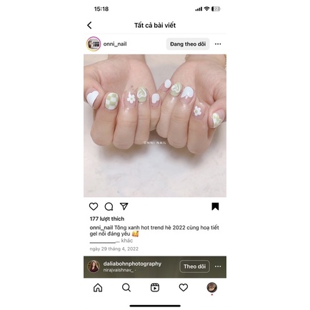 Nail box 10 móng tay giả thiết kế trang trí vẽ xinh xắn