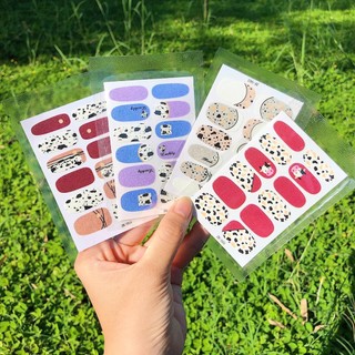 Dán móng tay, sticker dán móng dễ thương set 14 miếng