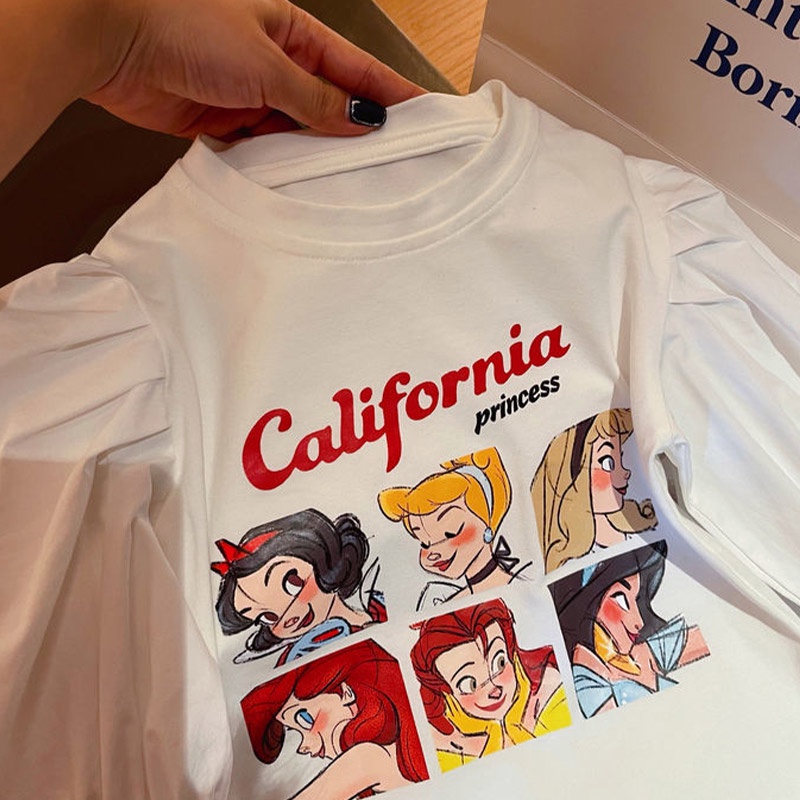 CATIMINI Áo Thun Tay Phồng Dài Thời Trang Mùa Thu Xinh Xắn Cho Bé Gái