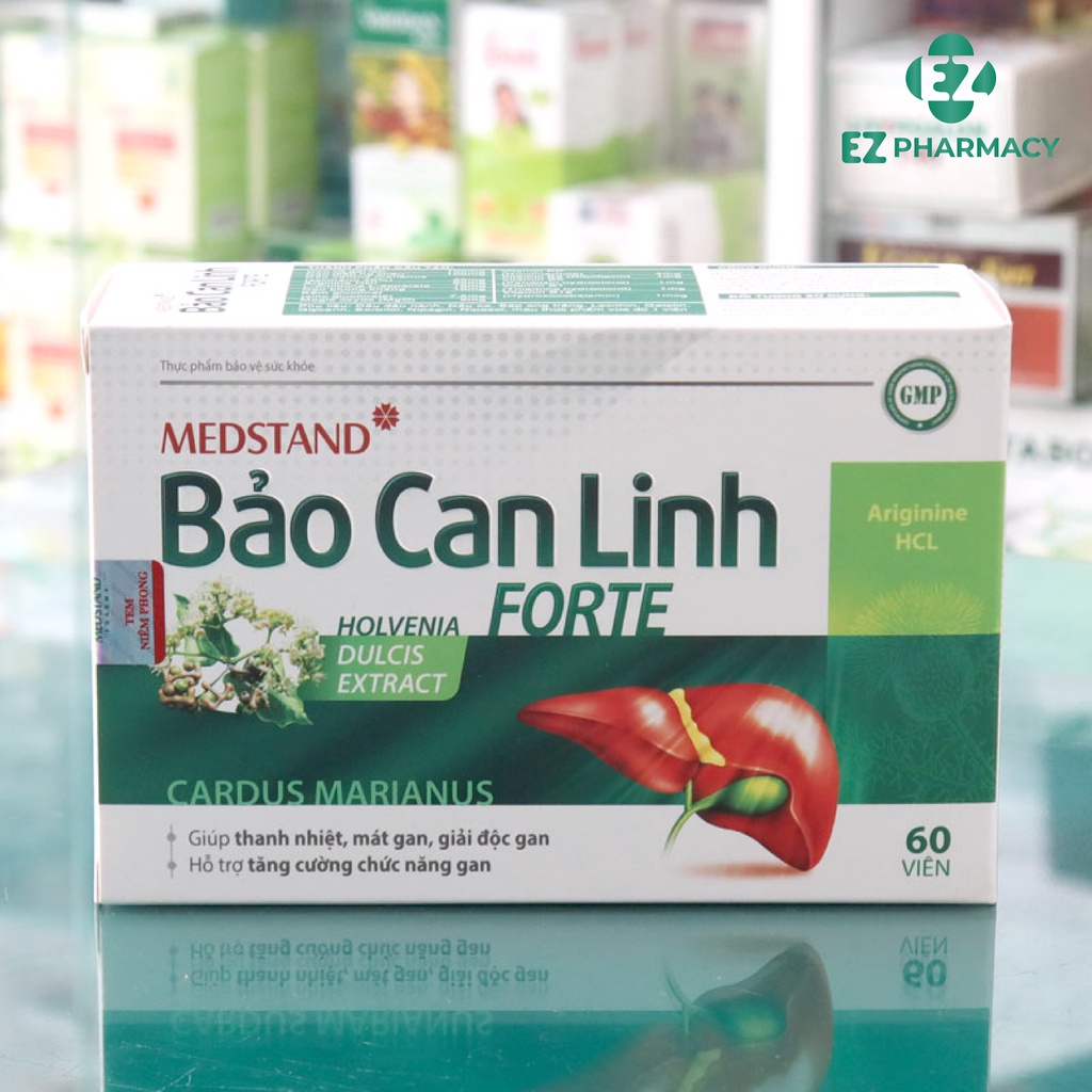 BẢO CAN LINH FORTE - Hỗ trợ tăng cường chức năng gan, giúp thanh nhiệt, mát gan, giải độc gan Hộp 60 viên- EZ Pharmacy