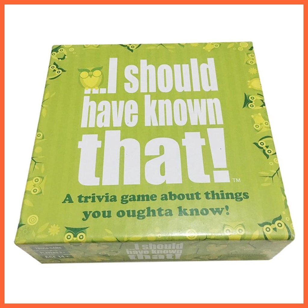 Bộ Thẻ Bài Trò Chơi Tiếng Anh I Should Have Known Đầy Đủ