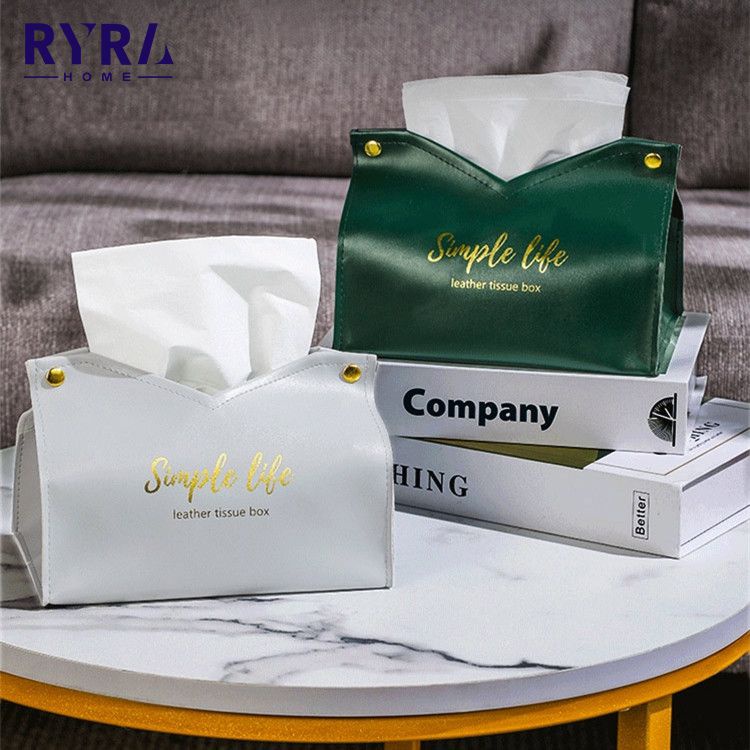 Hộp Đựng Khăn Giấy Bằng Da Phong Cách Bắc Âu Độc Đáo Trang Trí Nhà Cửa