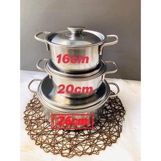 Bộ Nồi Sony Inox 3 Cái
