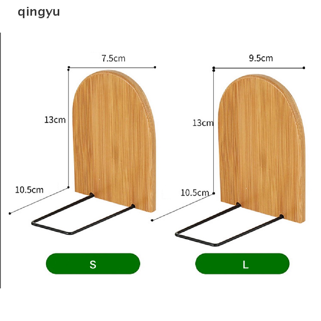 Qingyu Giá Đỡ Đầu Sách Bằng Tre Tự Nhiên Để Bàn