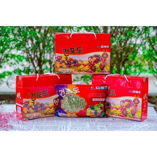 Nho khô sấy hàn quốc 1kg kèm hộp