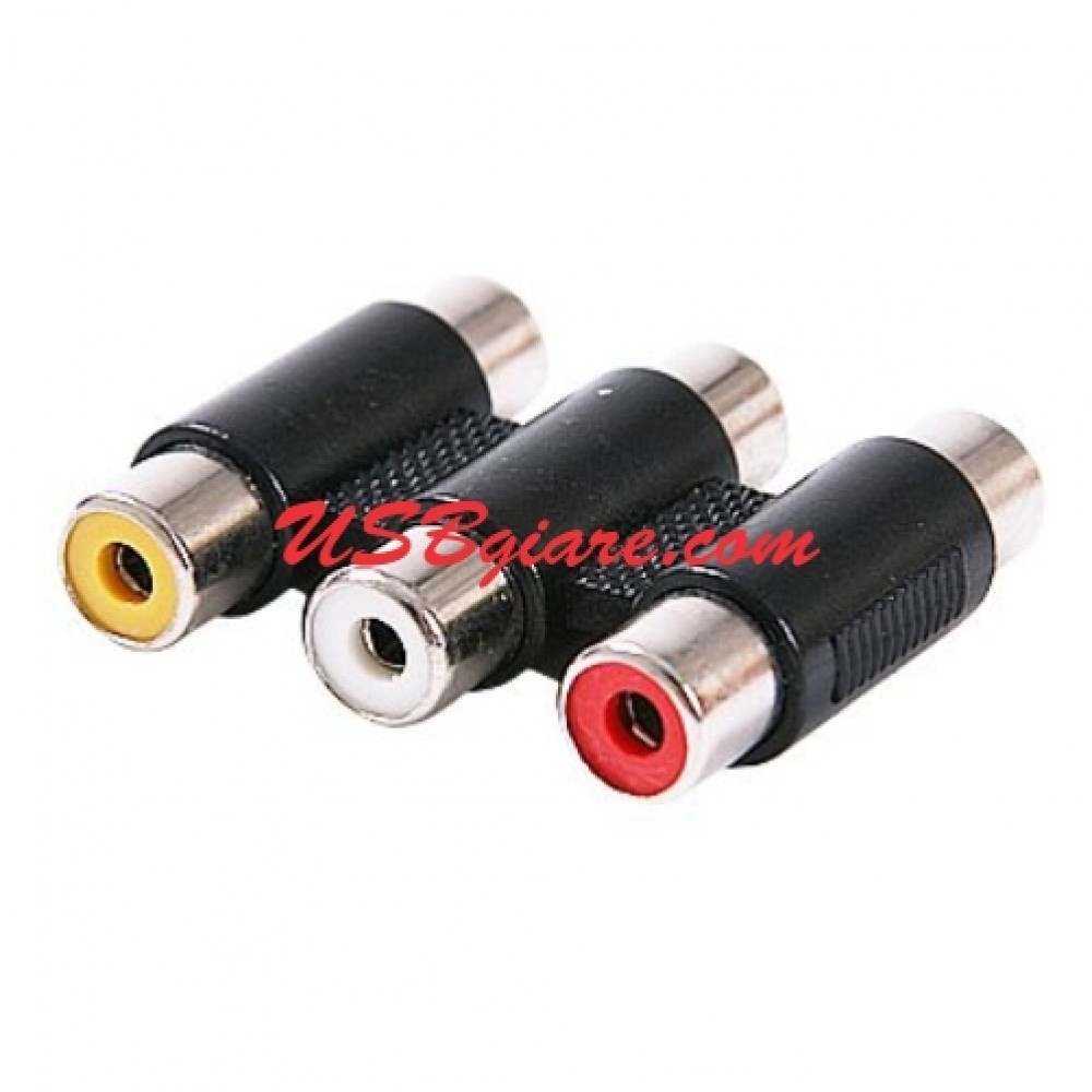 ĐẦU NỐI AV 3 ĐẦU BÔNG SEN RA 3 ĐẦU BÔNG SEN DÍNH LIỀN