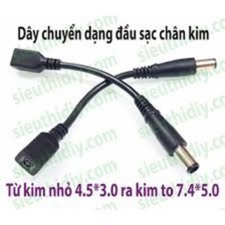 Cáp chuyển sạc dell, hp chân kim to 7.43.0mm