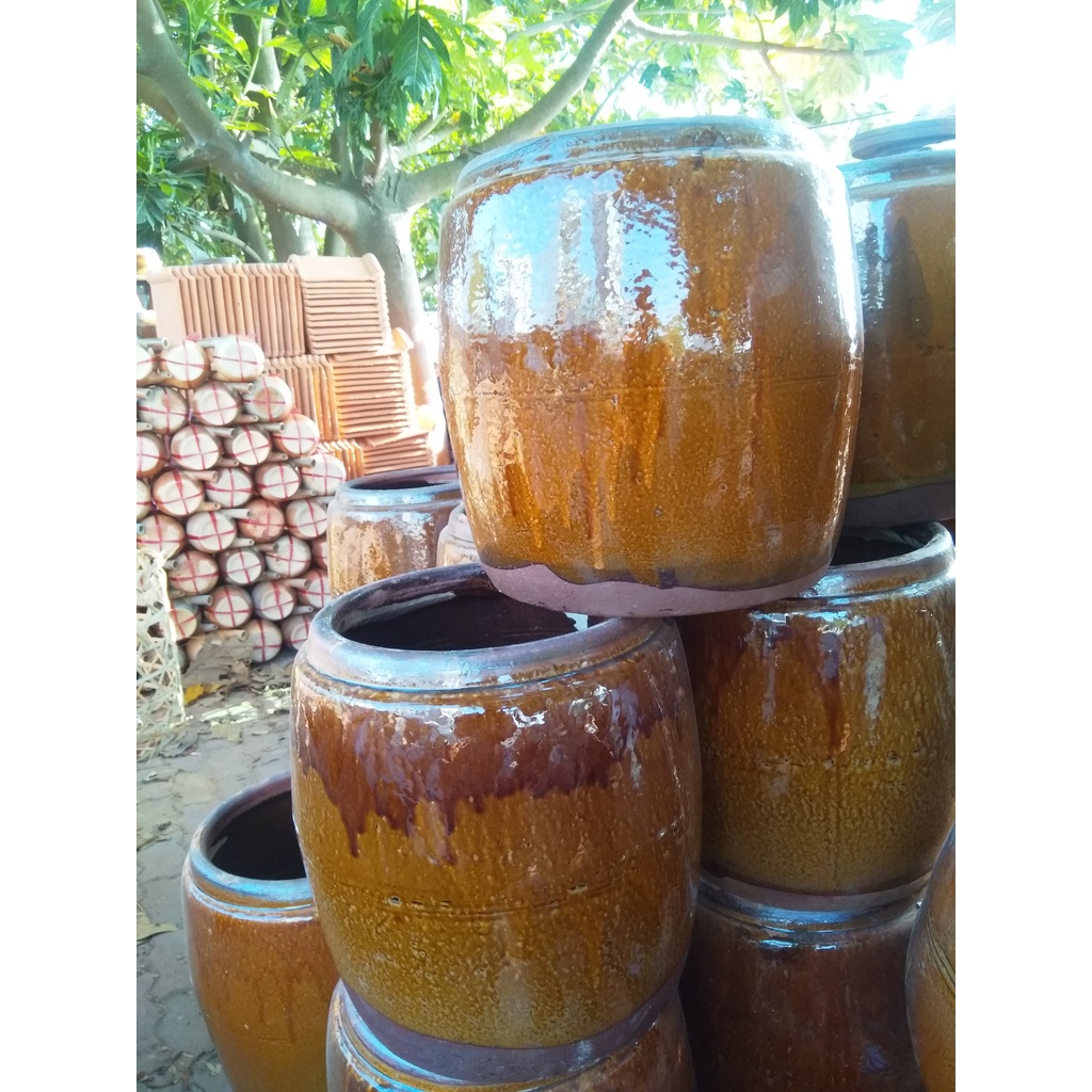 chum gạo tài lộc, Lu gạo, lu trồng sen nuôi cá cảnh