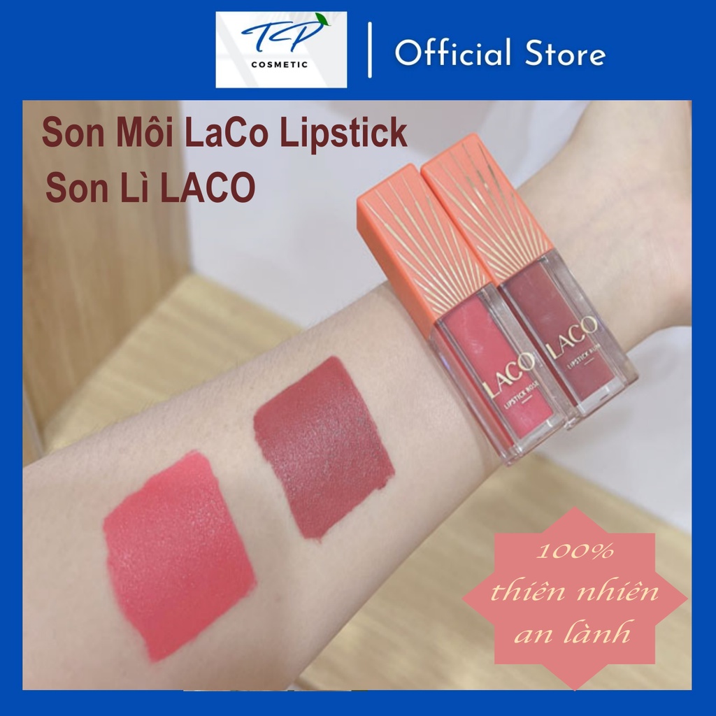 Son Môi LaCo Lipstick. Son Lỳ LACO: Bền màu, lên màu chuẩn, bám dính tốt, không chì