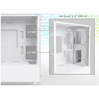 Vỏ Case XIGMATEK NYX 3F WHITE ( KÈM 3 FAN LED )