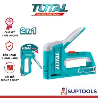 Dụng cụ bấm ghim 2 trong 1 TOTAL THT31146 Kềm bấm gim thẳng, bê tông cầm tay có thể điều chỉnh lực
