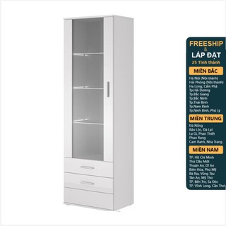 Saba, kệ tủ trưng bày 3 tủ kéo hiện đại she_117, 51x40x190cm, scandi home