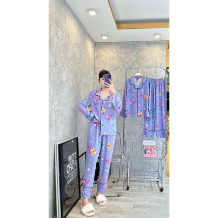 BỘ LANH/TOLE VNXK F21-PIJAMA TAY DÀI