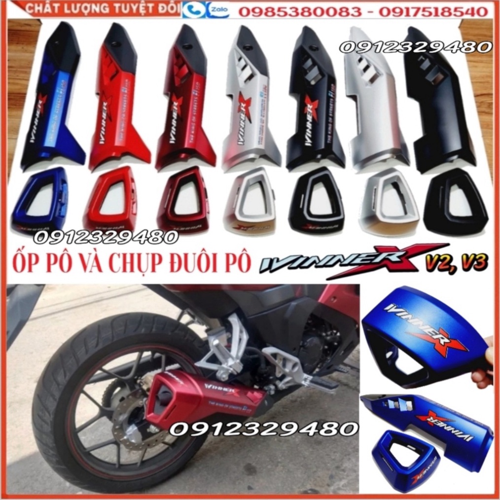 Bộ Ốp Pô Và Chụp Đuôi Pô Winner X - 𝗖𝗵𝘂̣𝗽 𝗕𝗼̂ 𝗪𝗶𝗻𝗻𝗲𝗿 𝗫 – Mẫu Mới  Malaysia Cho Winner X V2 và Winner X V3