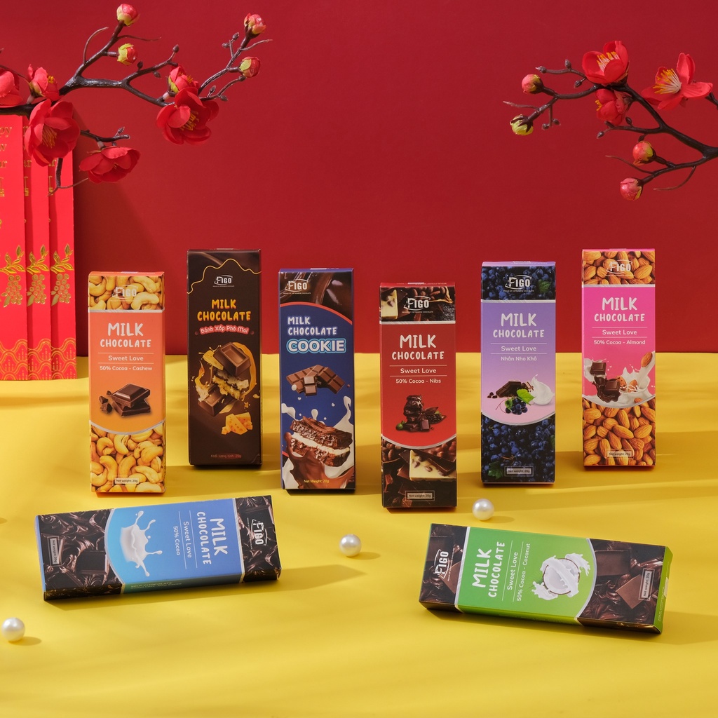 [HOẢ TỐC] Set quà tặng tự chọn Chocolate Figo 5 hộp/10 hộp tặng người thân siêu ngon