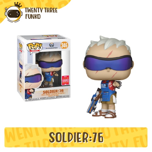 Mô hình Funko Pop • Soldier 76 346 • Overwatch (2018 Summer Convention)
