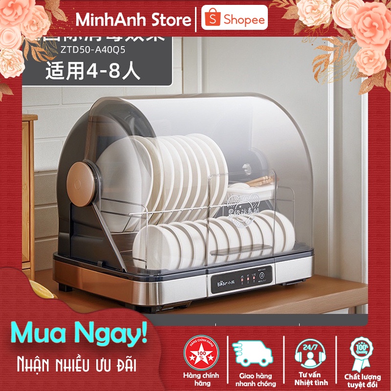 Máy sấy bát đĩa Bear ZTD50-A40Q5 dung tích 50lit.BẢO HÀNH CHÍNH HÃNG