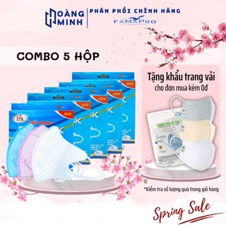  Khẩu trang 5D FAMAPRO quai thun 3 lớp