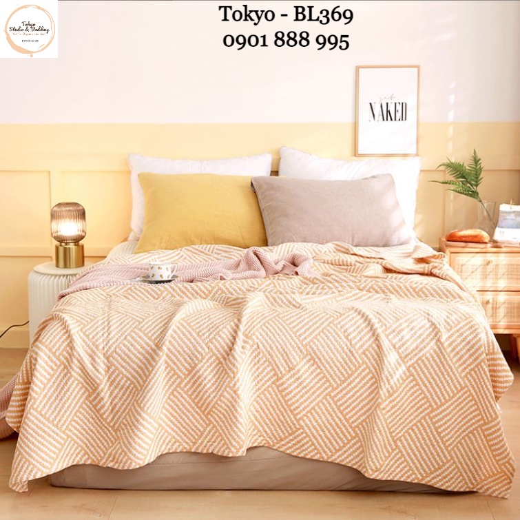 [XẢ] SO 34_Chăn Hè Xô Organic Cotton Dòng Phổ thông/Basic 3 lớp