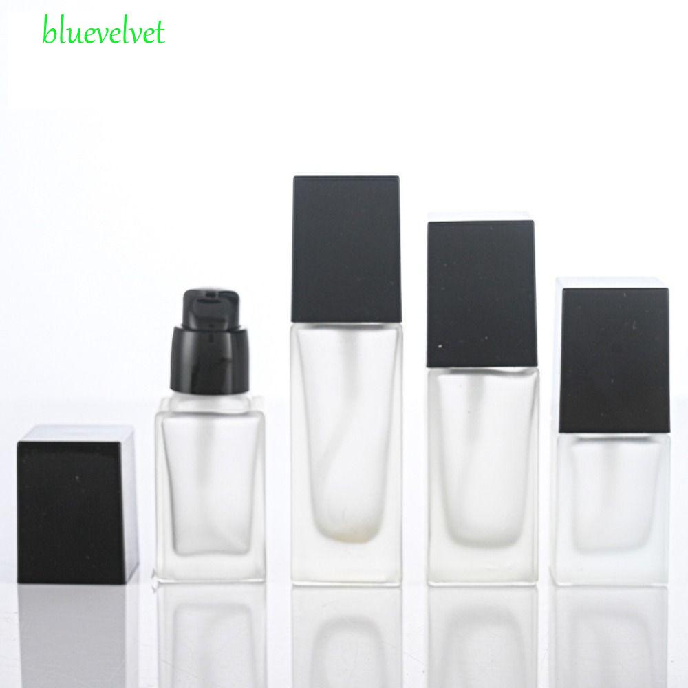 Lọ Kem Nền Dạng Lỏng Bằng Thủy Tinh BLUEVELVET BLUEVELVET BLUEVELVET|Hộp Đựng Mỹ Phẩm Mini Màu Trắng Đen