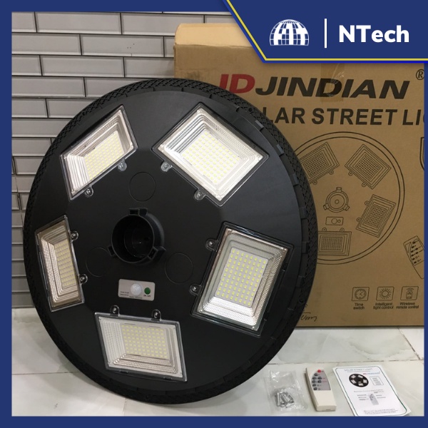 Đèn sân vườn, đèn đĩa bay năng lượng mặt trời Jindian UFO 500 Công suất 250W Khung ABS- Chip Led "SMD"