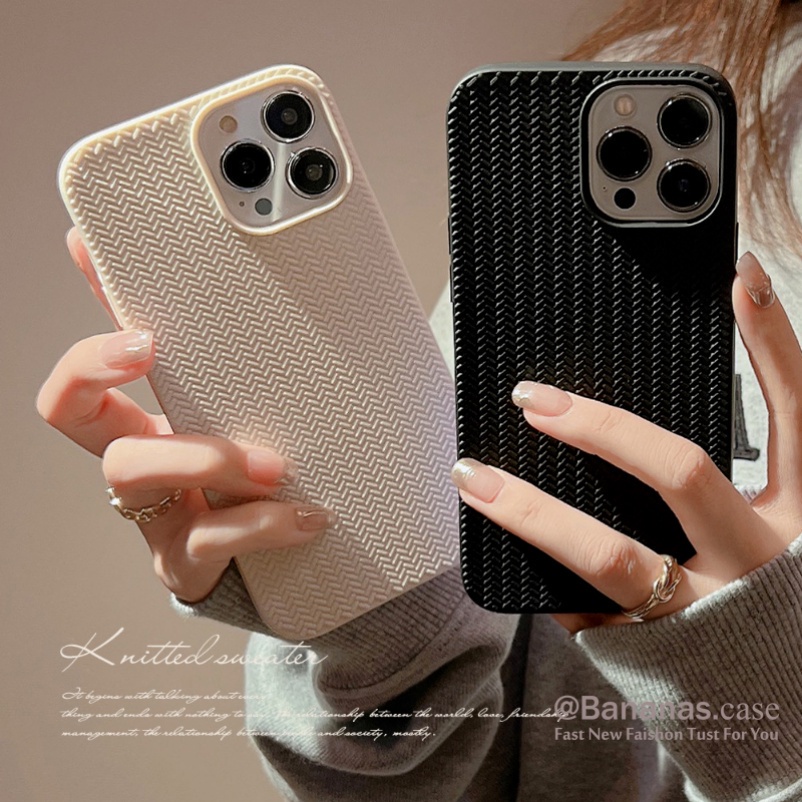 Ốp Điện Thoại Silicon Mềm Phối Len Ấm Áp Cho iPhone 14 13 12 11 Pro Max X Xr Xs Max SE2020 7 8 Plus