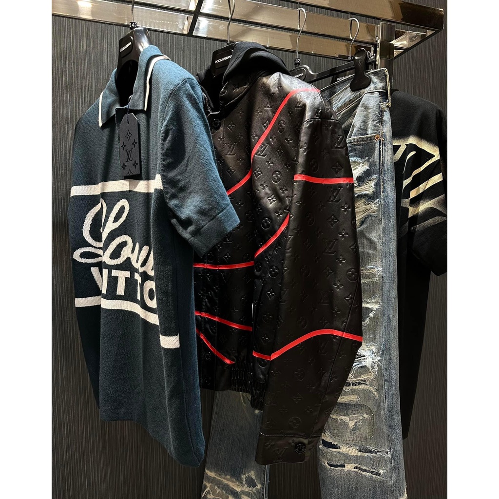 Áo polo Louis Vuitton logo ngực LA 2022 on web
