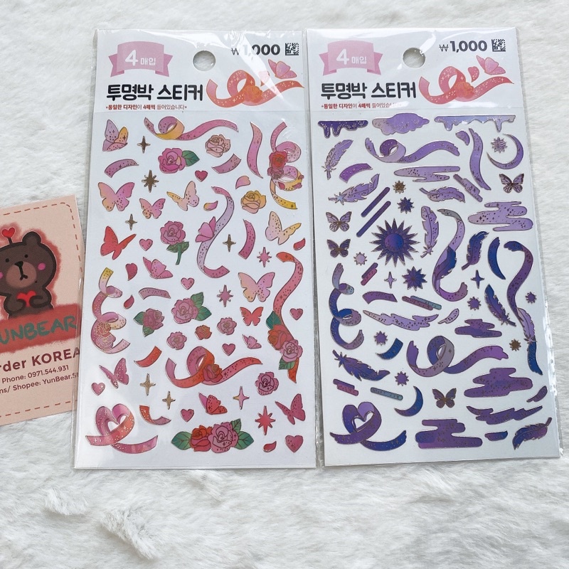 ROSEGOLD STICKERS TRANG TRÍ - DAISO HÀN QUỐC