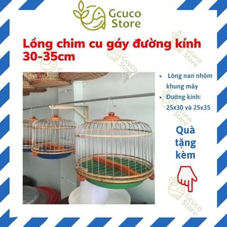 Lồng chim cu gáy đường kính 30-35cm Tặng khay hứng phân ( đặt tối đa 3 lồng 1 đơn)