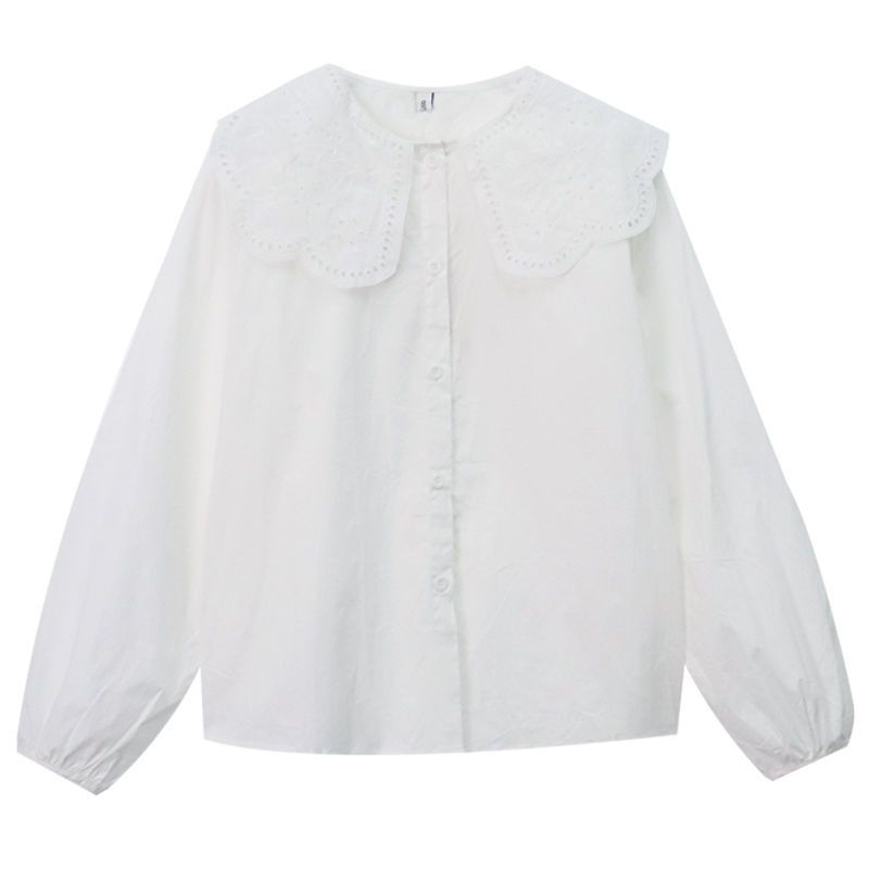 Áo Sơ Mi Tay Dài Cổ Búp Bê Thời Trang Mùa Xuân 2023 Cho Nữ