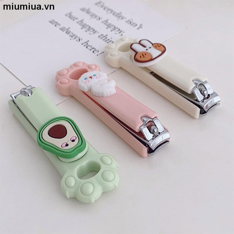 miumiuaBấm Móng Tay Dụng Cụ Cắt Móng Tay Thiết Kế Họa Tiết Hoạt Hình Đáng Yêu