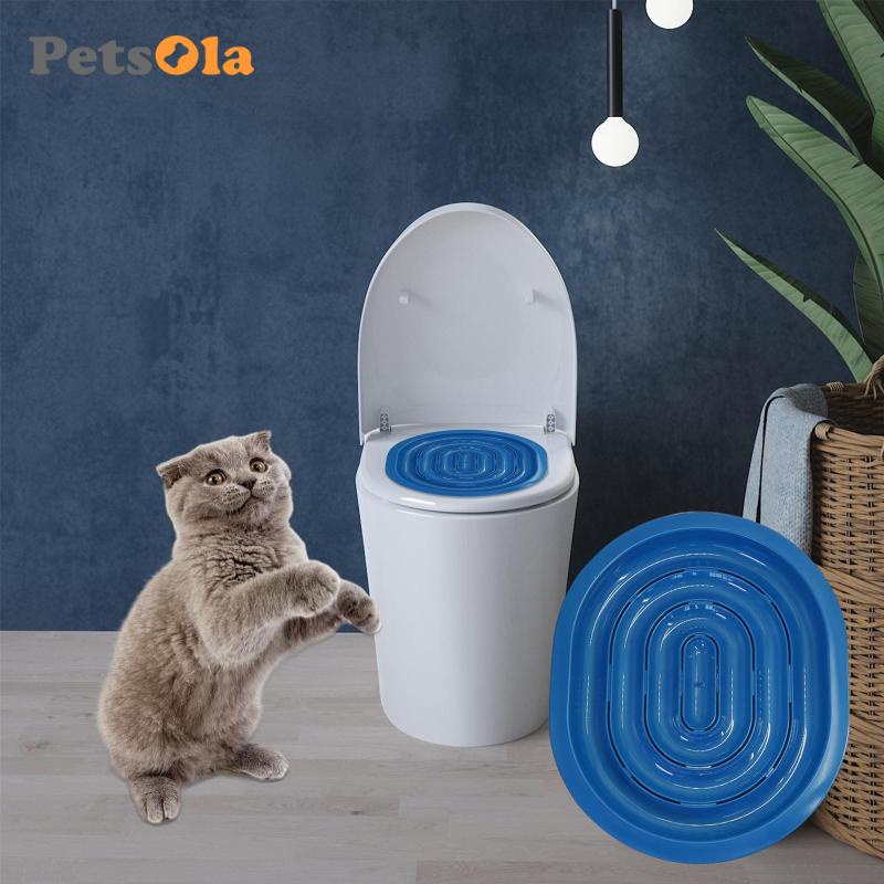 PETSOLA Khay tập đi vệ sinh bồn cầu cho mèo cưng PETSOLA chuyên dụng
